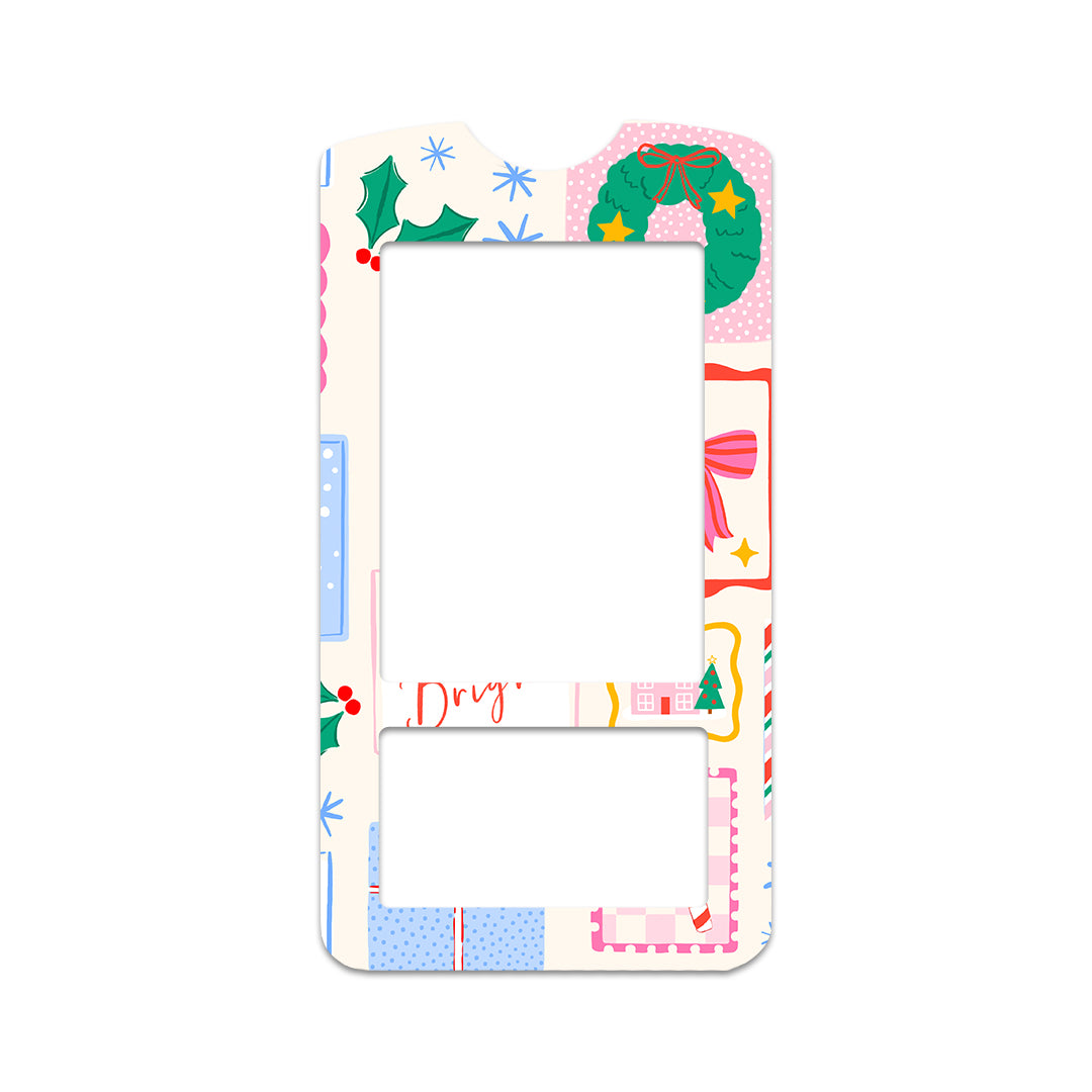 Holiday Greetings OneTouch Verio IQ Glucometer Sticker - Pump Peelz