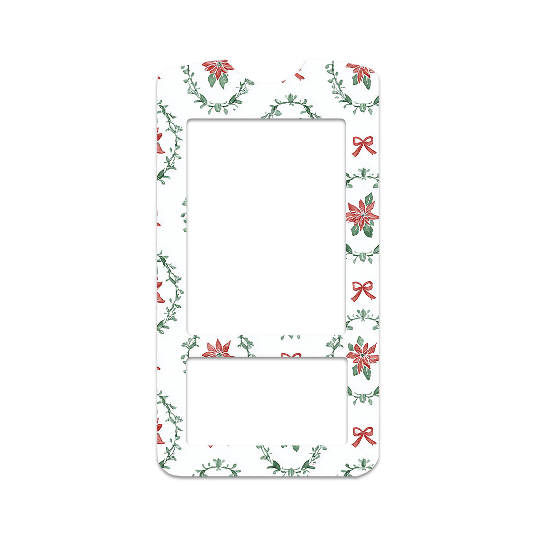 Poinsettia Parade OneTouch Verio IQ Glucometer Sticker - Pump Peelz