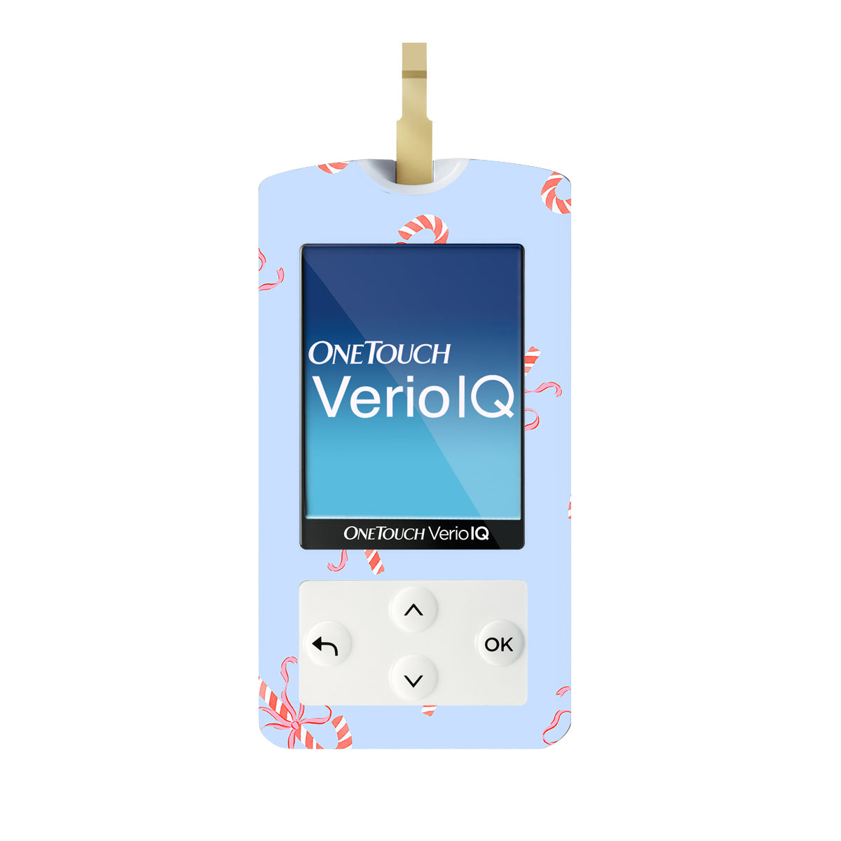 Candy Cane Lane OneTouch Verio IQ Glucometer Sticker - Pump Peelz