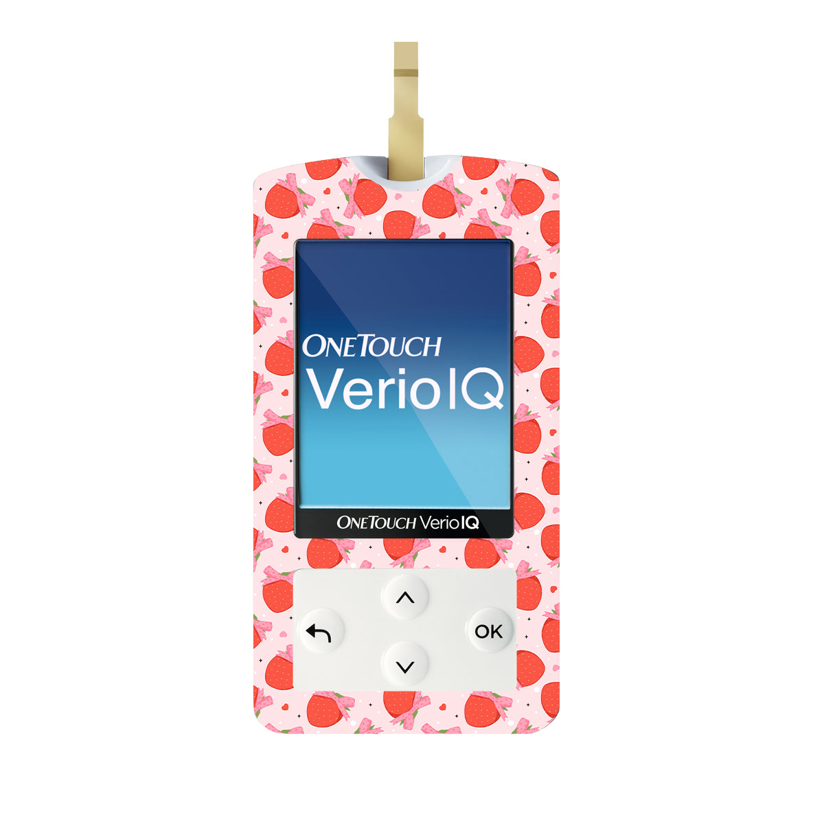 Strawberry Kisses OneTouch Verio IQ Glucometer Sticker - Pump Peelz