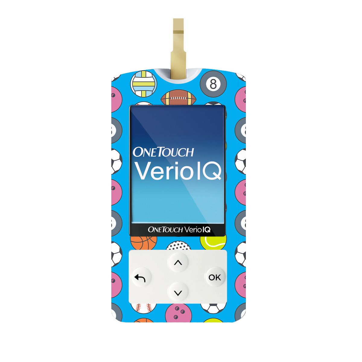 All Star Toss OneTouch Verio IQ Glucometer Sticker - Pump Peelz