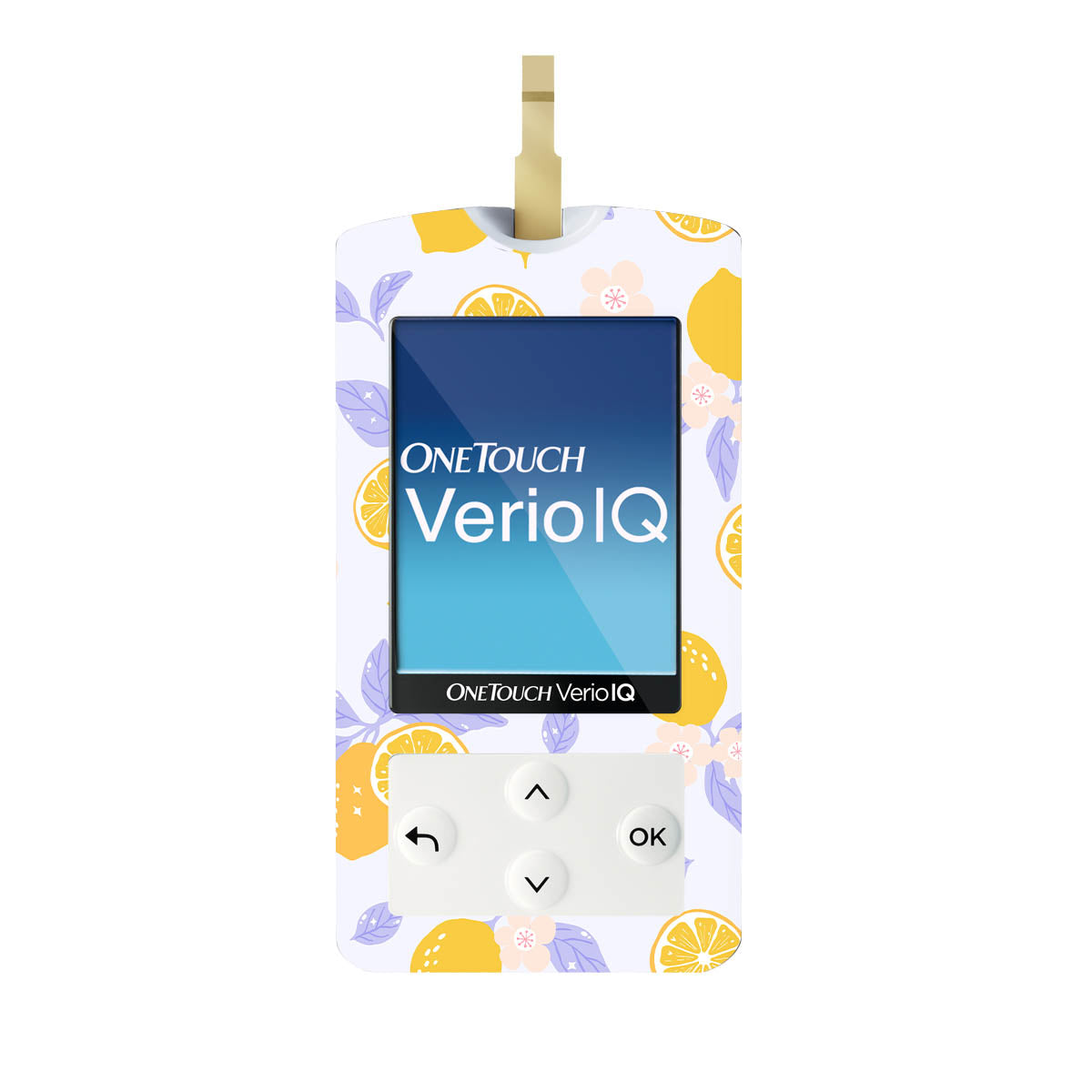 Lemon Lavender OneTouch Verio IQ Glucometer Sticker - Pump Peelz