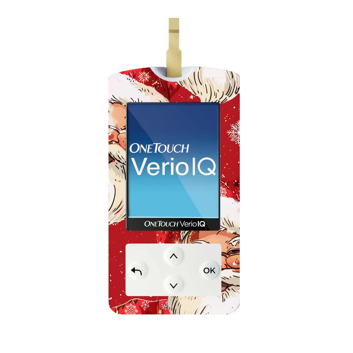 Jolly Old Saint Nick OneTouch Verio IQ Glucometer Sticker - Pump Peelz