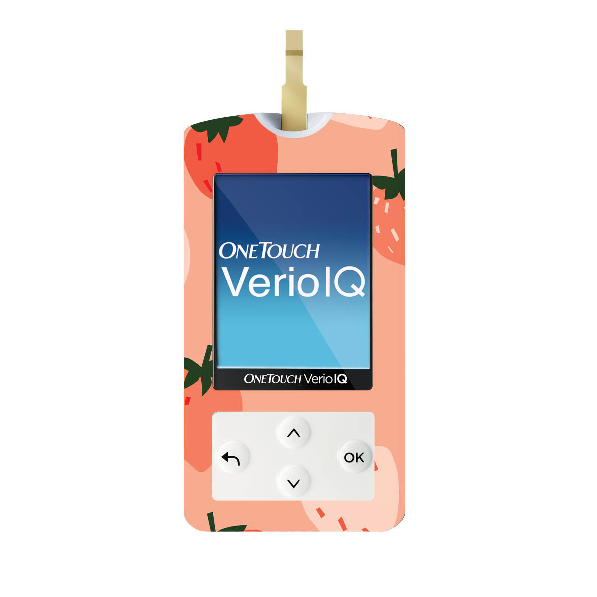 Strawberry Sweet OneTouch Verio IQ Glucometer Sticker - Pump Peelz