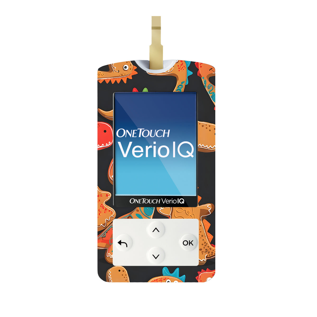 Jurassic Gingerbread OneTouch Verio IQ Glucometer Sticker - Pump Peelz