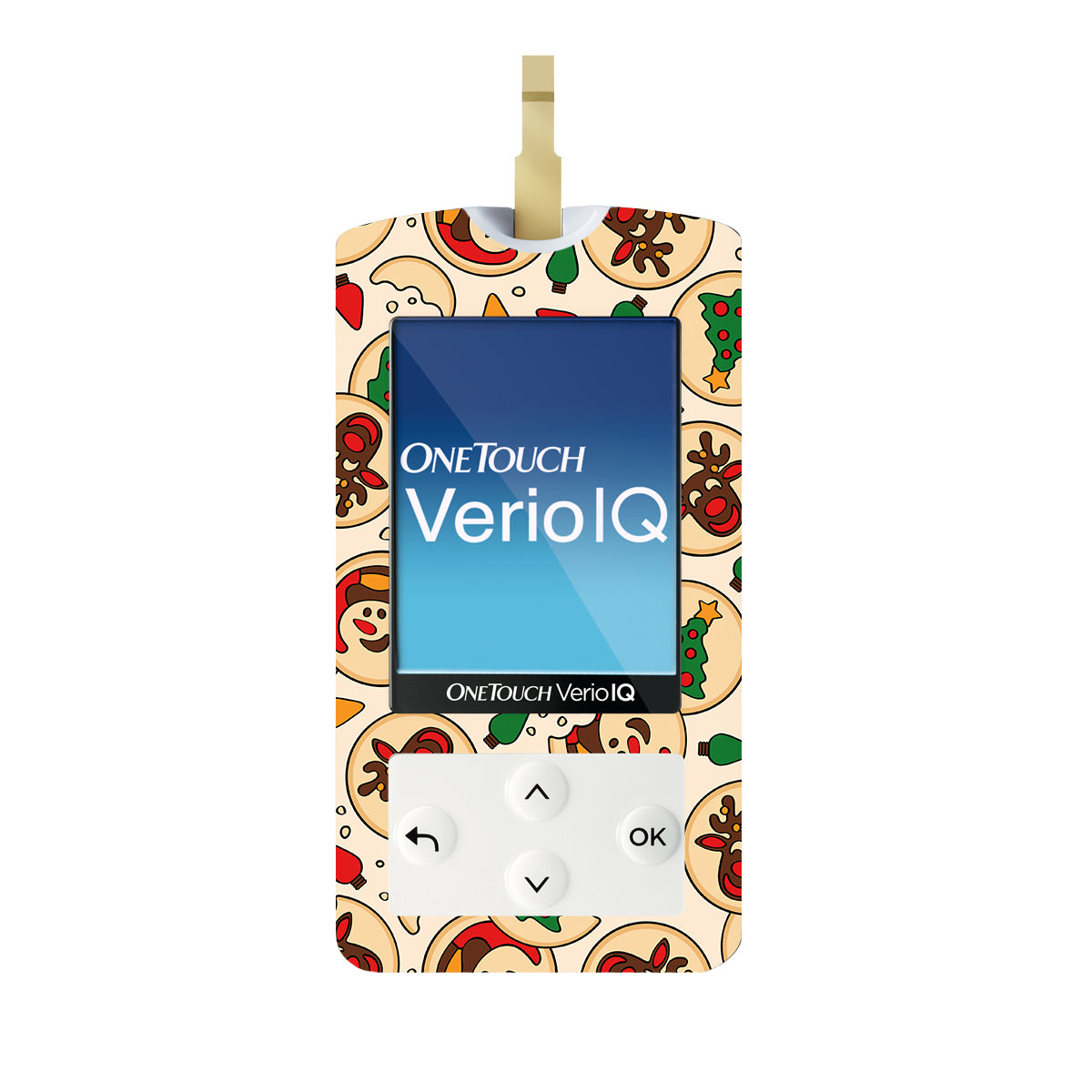 Santa's Cookies OneTouch Verio IQ Glucometer Sticker - Pump Peelz