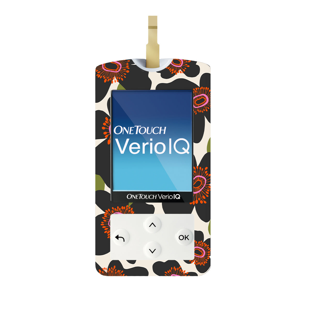 Petal Crush OneTouch Verio IQ Glucometer Sticker - Pump Peelz