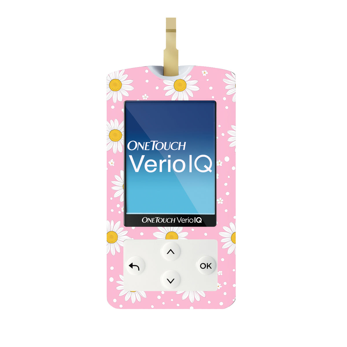 Spring Daisy OneTouch Verio IQ Glucometer Sticker - Pump Peelz