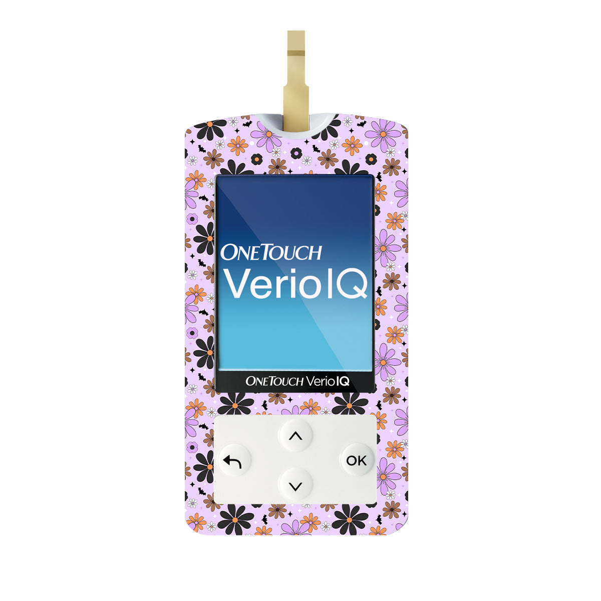 Batty Blooms OneTouch Verio IQ Glucometer Sticker - Pump Peelz
