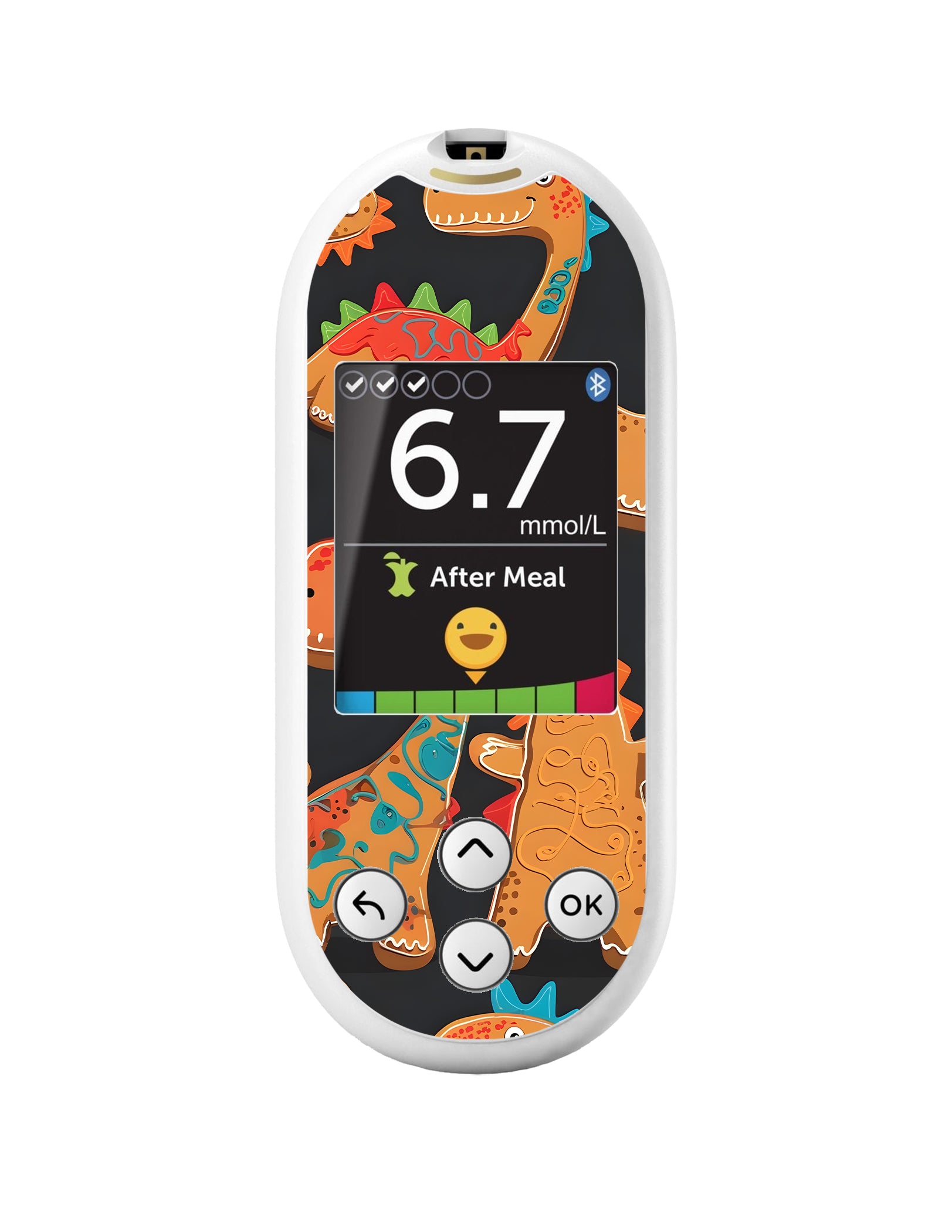 Jurassic Gingerbread OneTouch Verio Reflect Glucometer - Pump Peelz