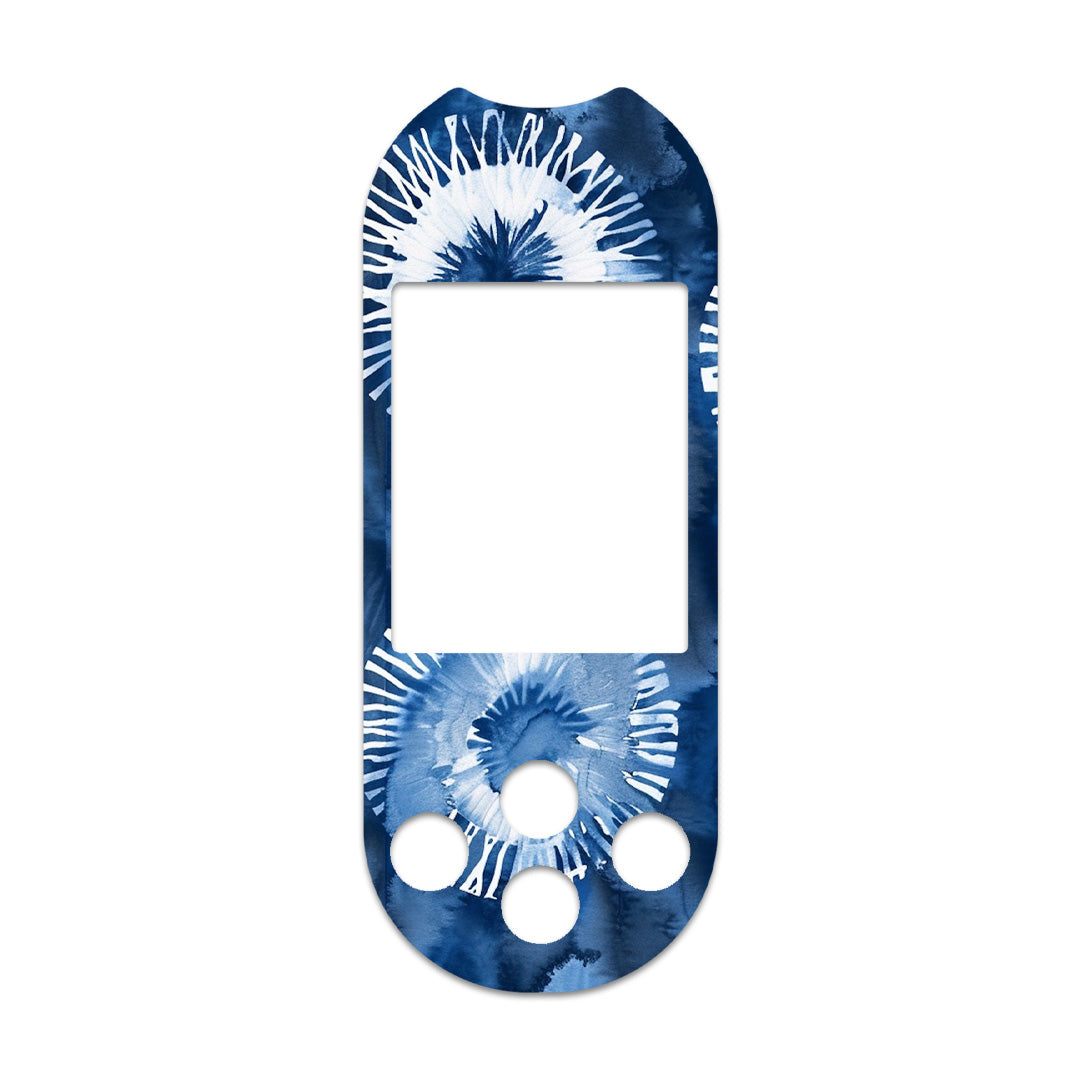 Monochrome Blue Tie Dye  for OneTouch Verio Reflect Glucometer