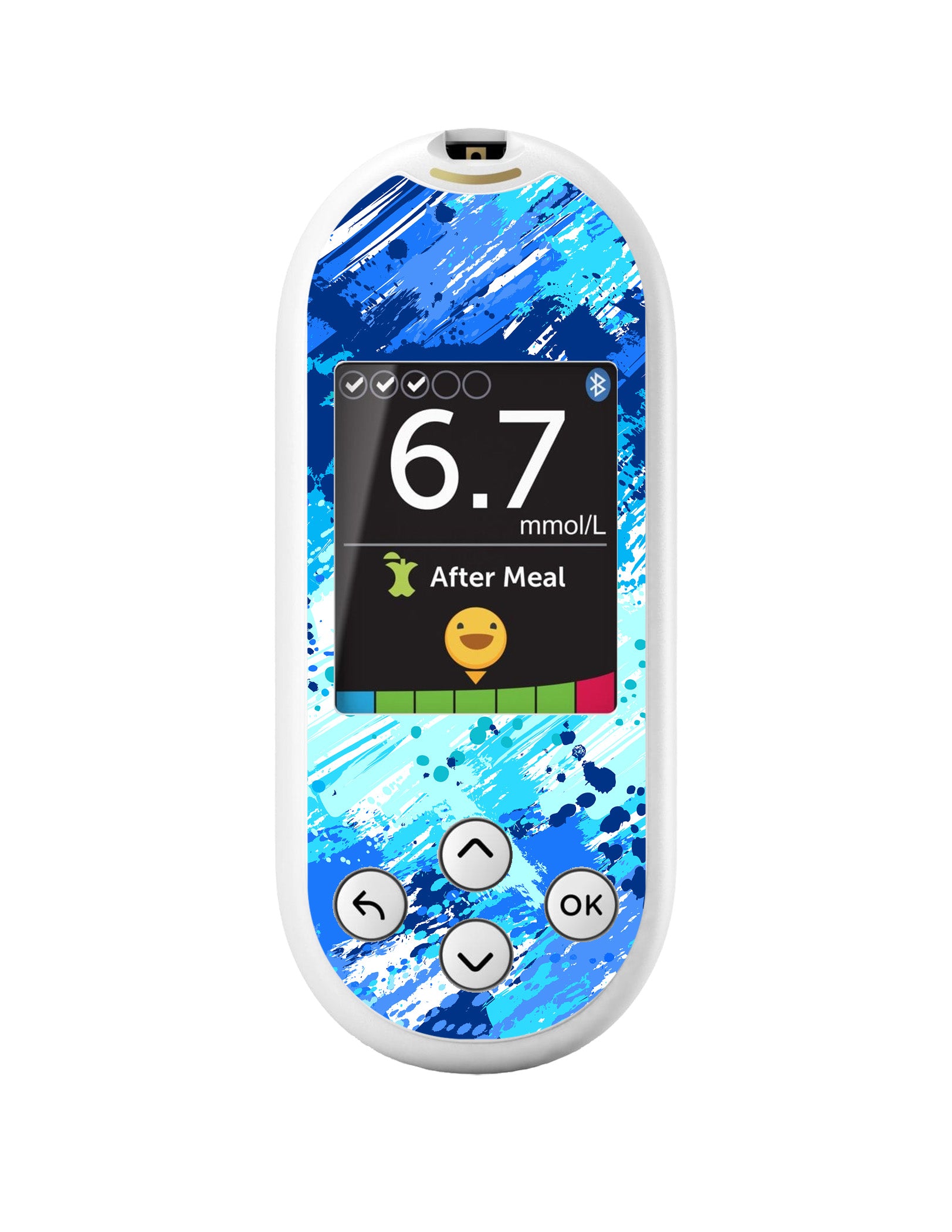 Beta Blue Sticker for OneTouch Verio Reflect Glucometer