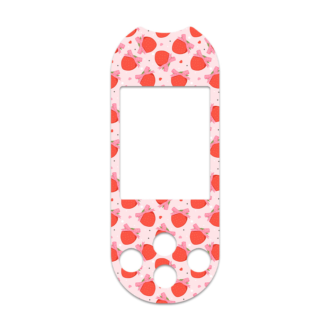 Strawberry Kisses OneTouch Verio Reflect Glucometer - Pump Peelz