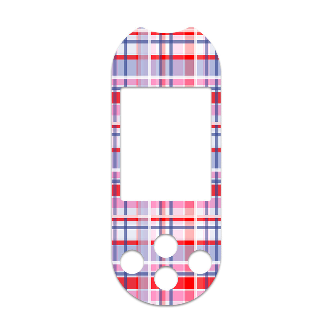 Party Plaid OneTouch Verio Reflect Glucometer - Pump Peelz