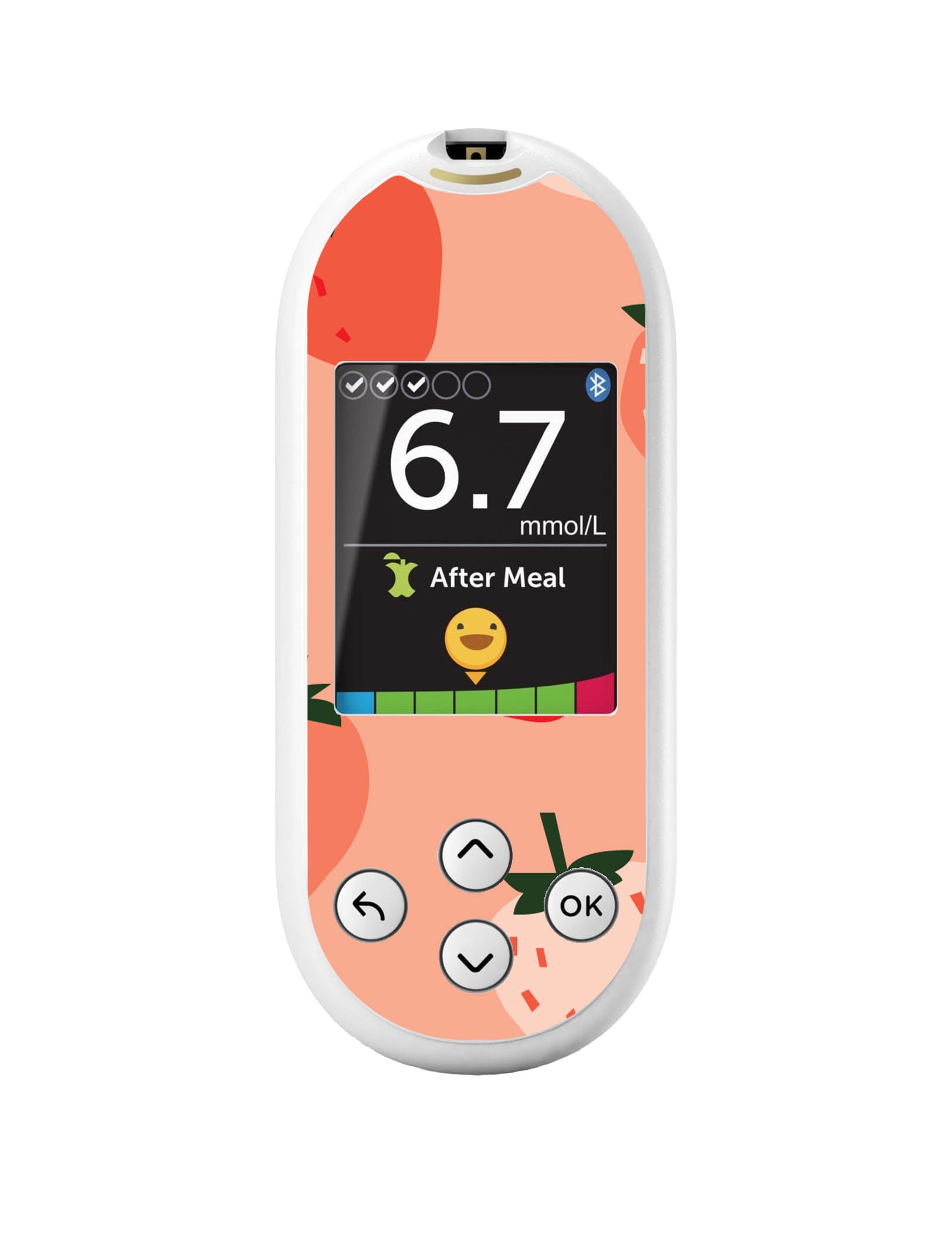 Strawberry Sweet OneTouch Verio Reflect Glucometer - Pump Peelz