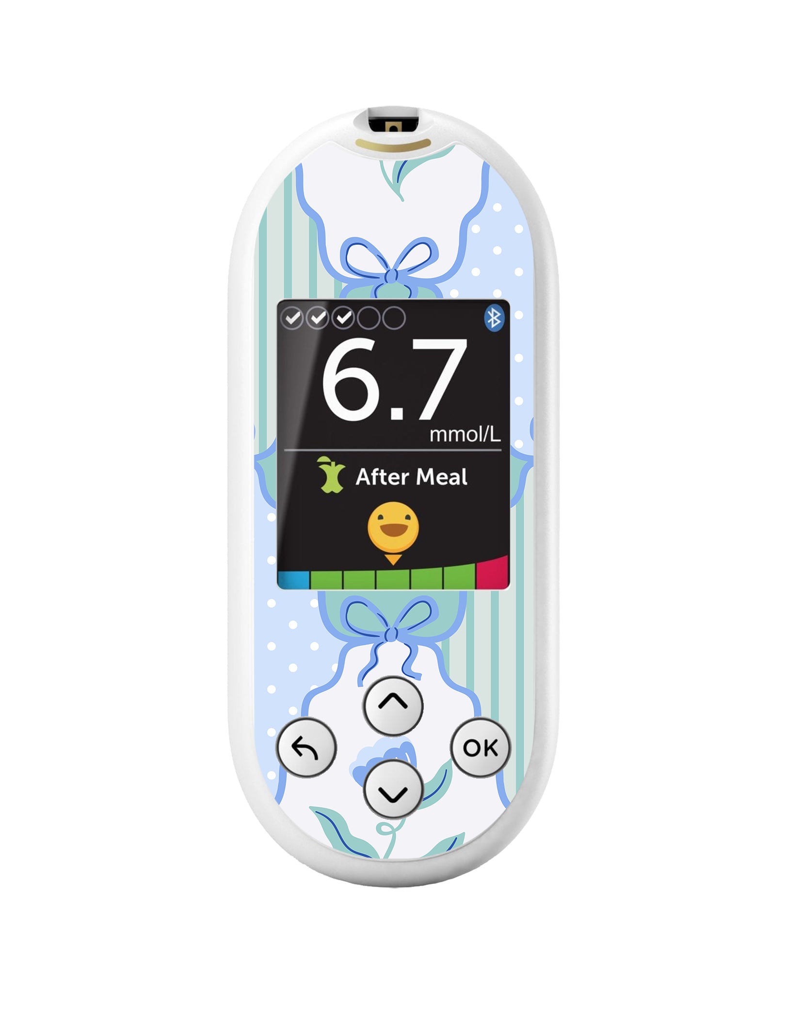 Cottage Bows OneTouch Verio Reflect Glucometer - Pump Peelz