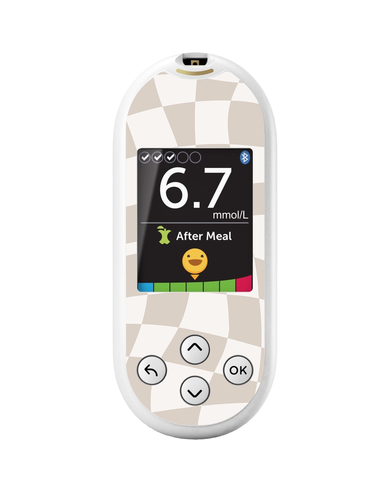 Creamy Check OneTouch Verio Reflect Glucometer - Pump Peelz