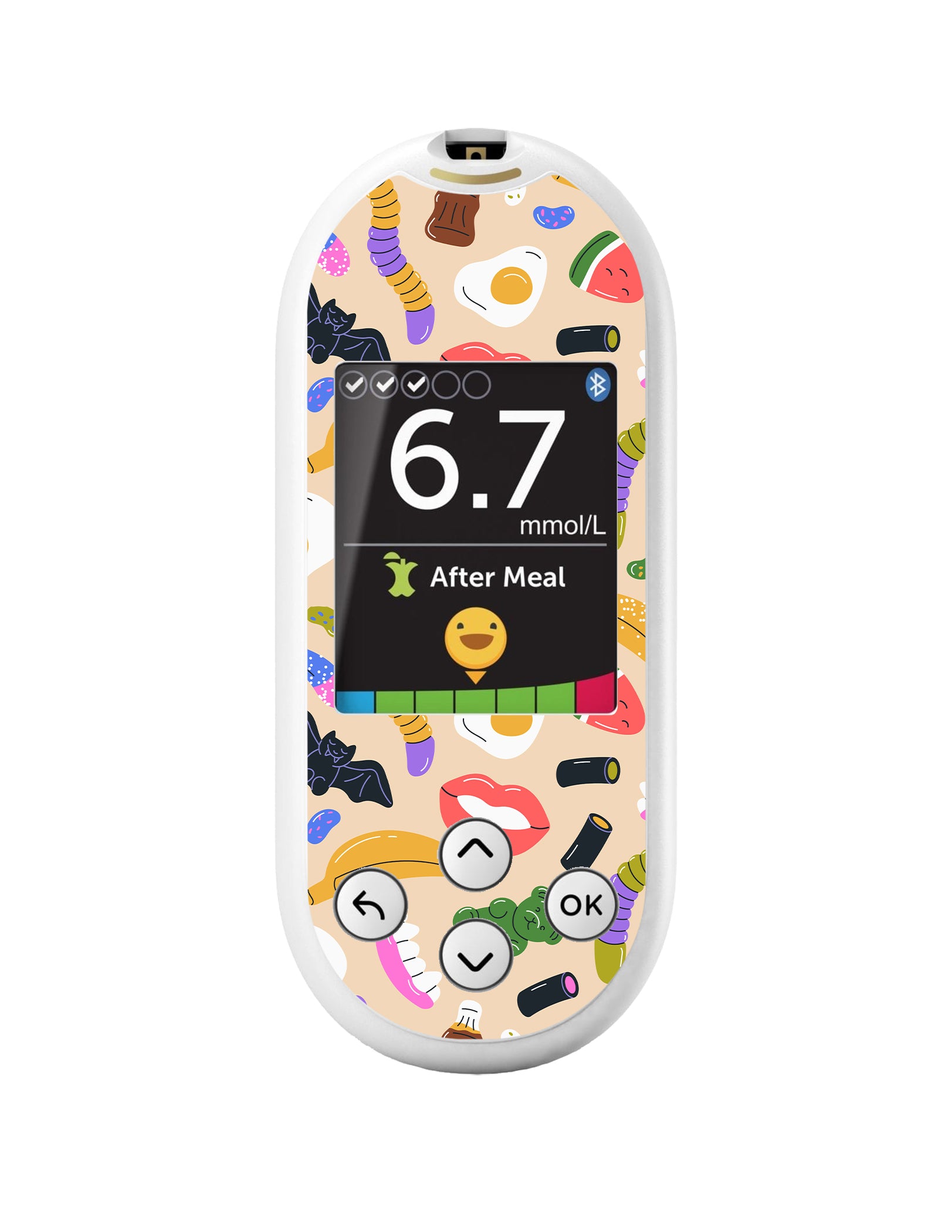 Candy Chaos OneTouch Verio Reflect Glucometer - Pump Peelz