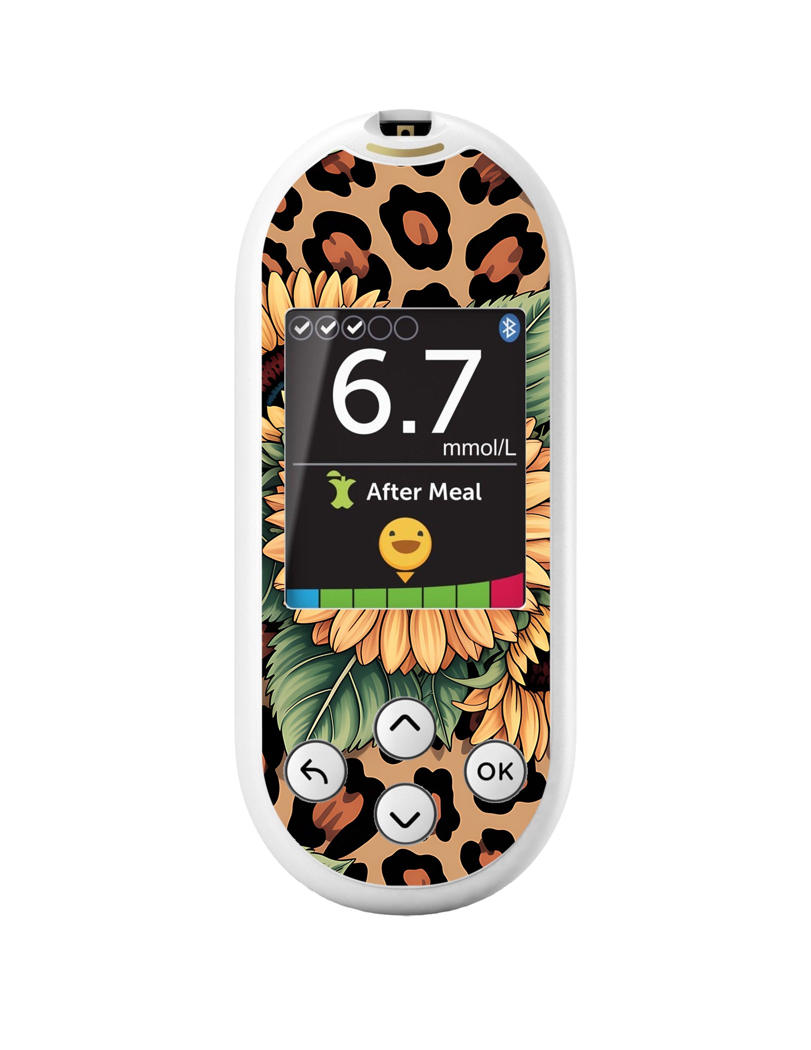 Wild Sunflower OneTouch Verio Reflect Glucometer - Pump Peelz