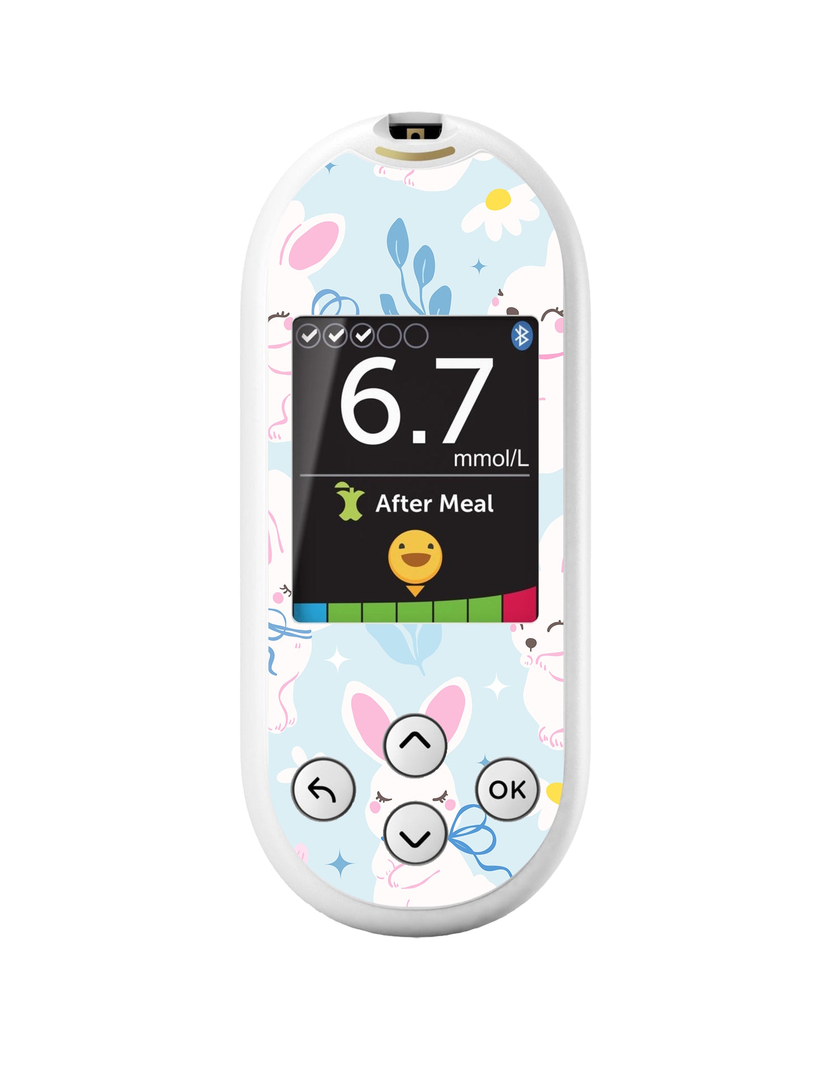 Sweet Bunnies OneTouch Verio Reflect Glucometer - Pump Peelz