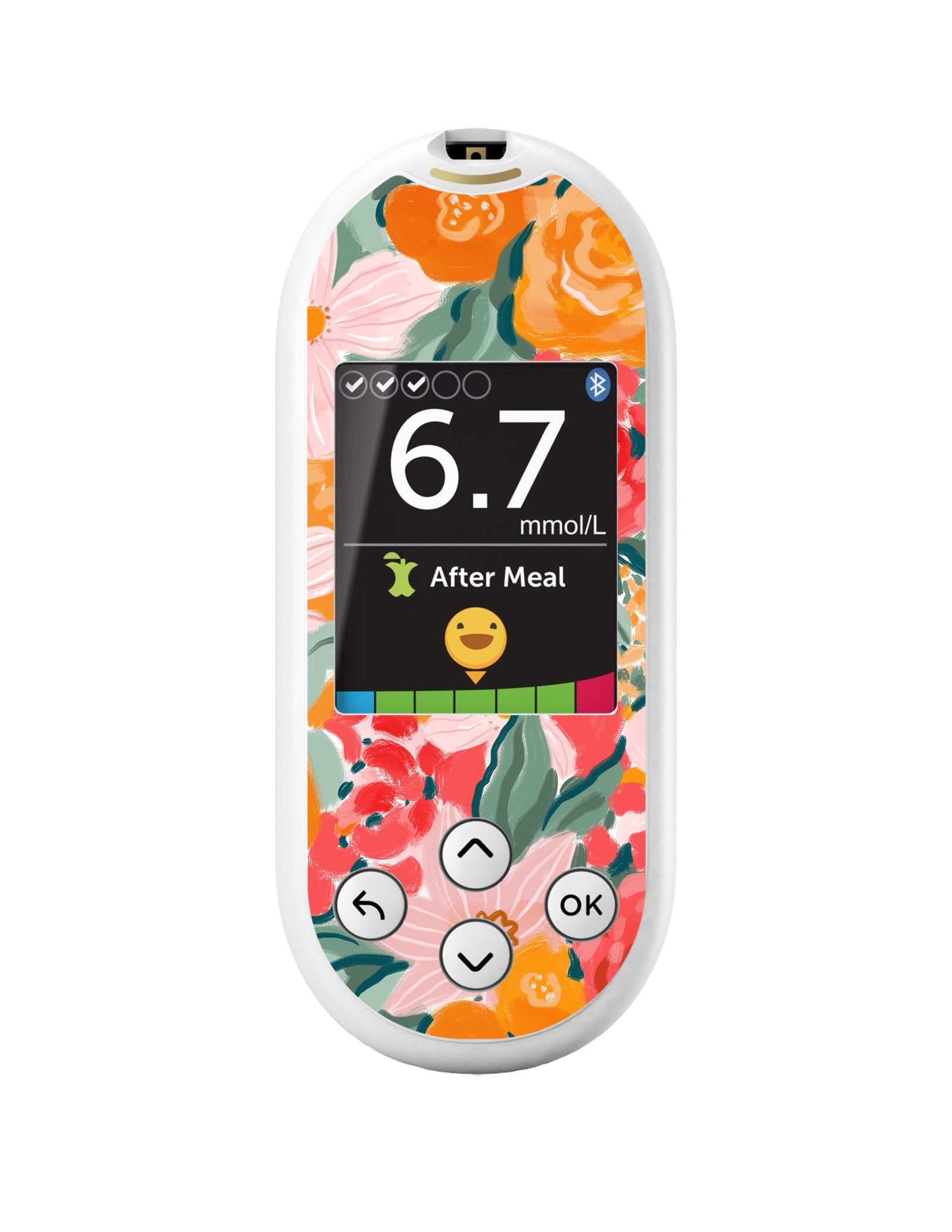 Blush Blossom for OneTouch Verio Reflect Glucometer