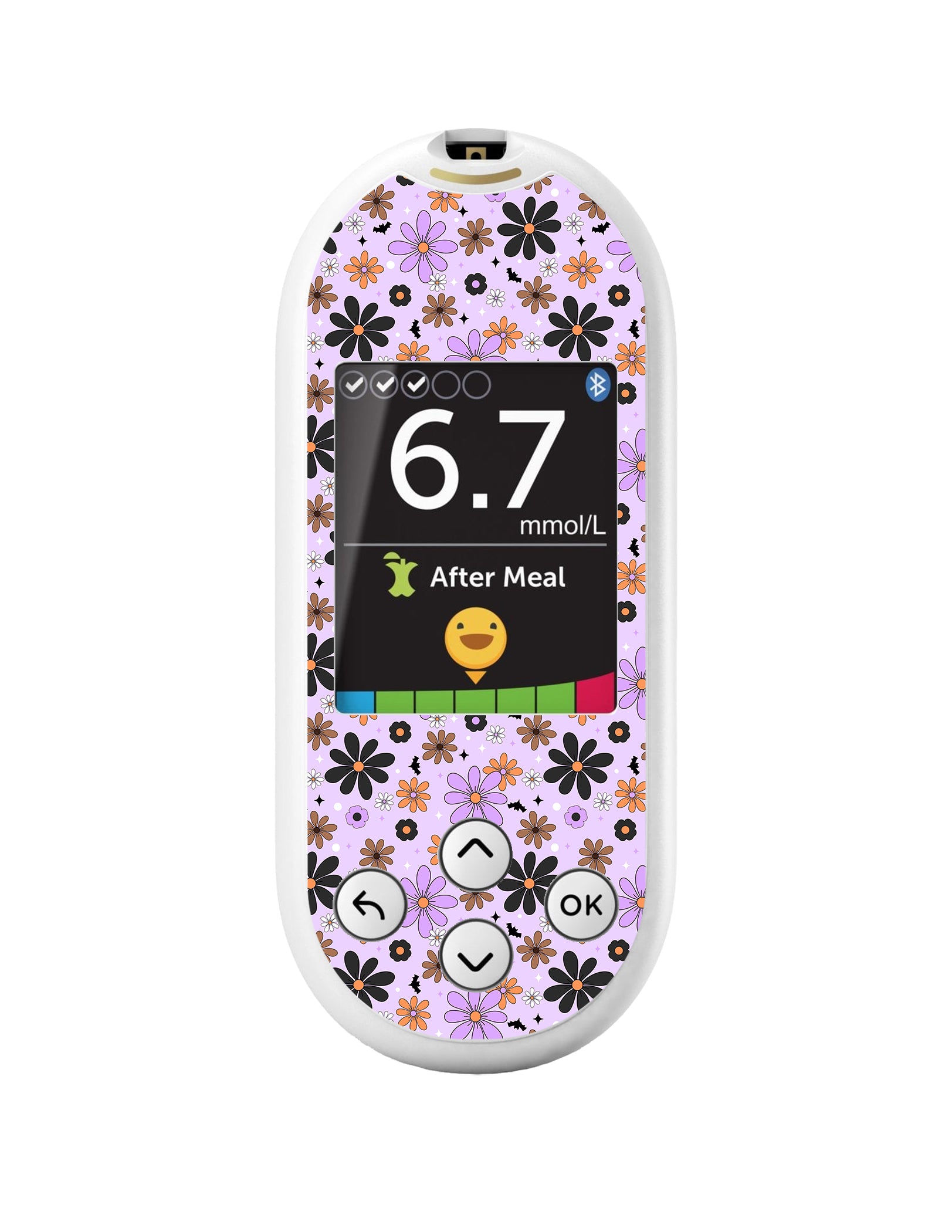 Batty Blooms OneTouch Verio Reflect Glucometer - Pump Peelz