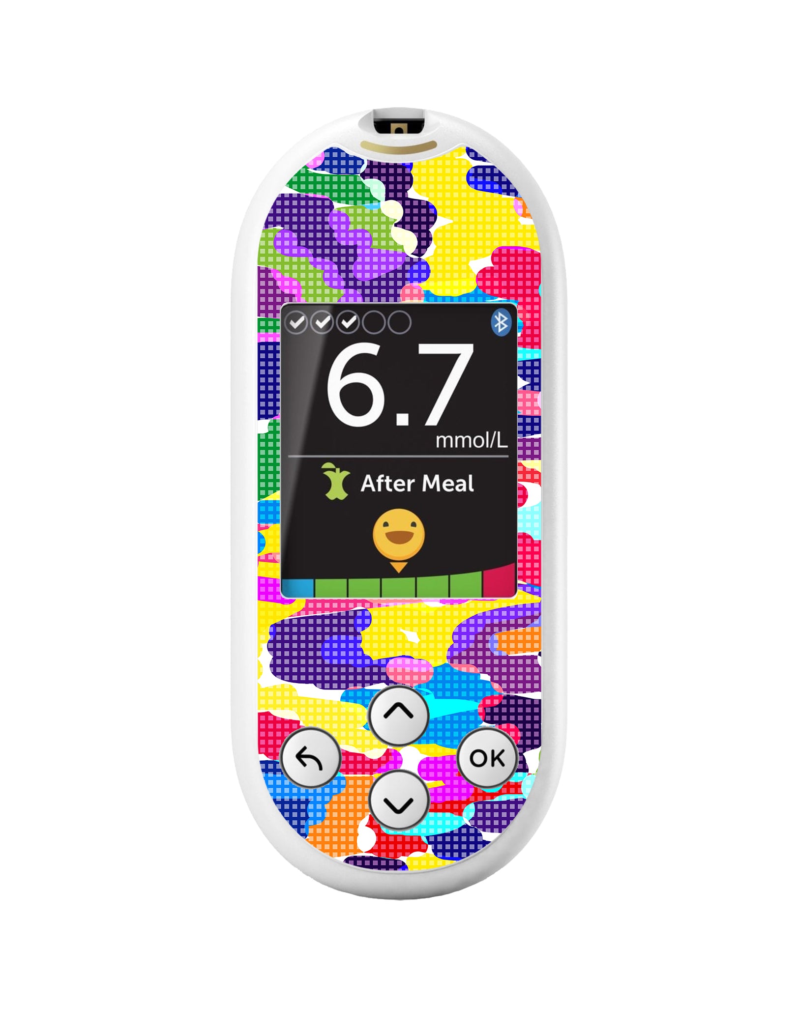 Pixel Splash Camo OneTouch Verio Reflect Glucometer - Pump Peelz