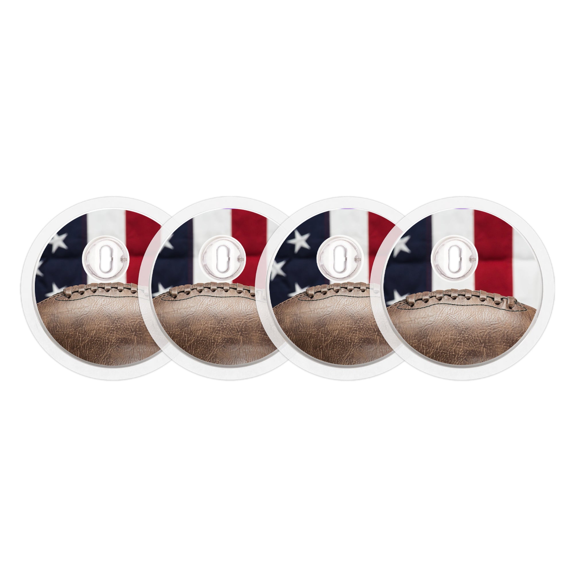 Vintage Football Sticker Designed for the FreeStyle Libre 3 Sensor-Pump Peelz