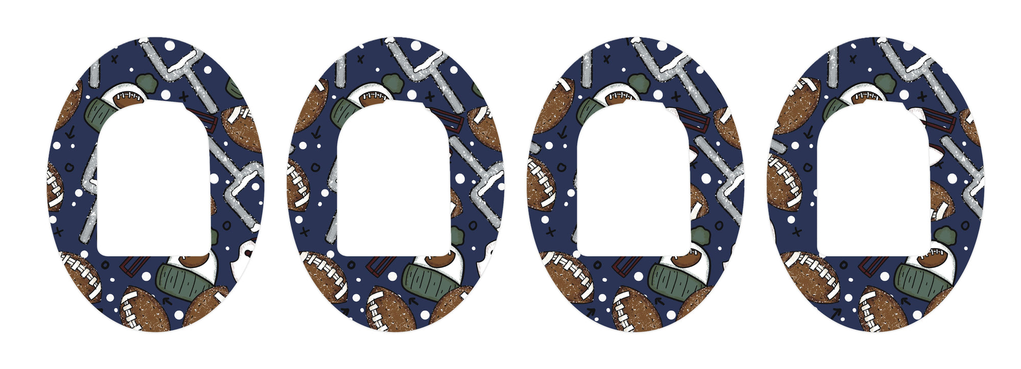 Winter Football Patch Omnipod Tape-Pump Peelz