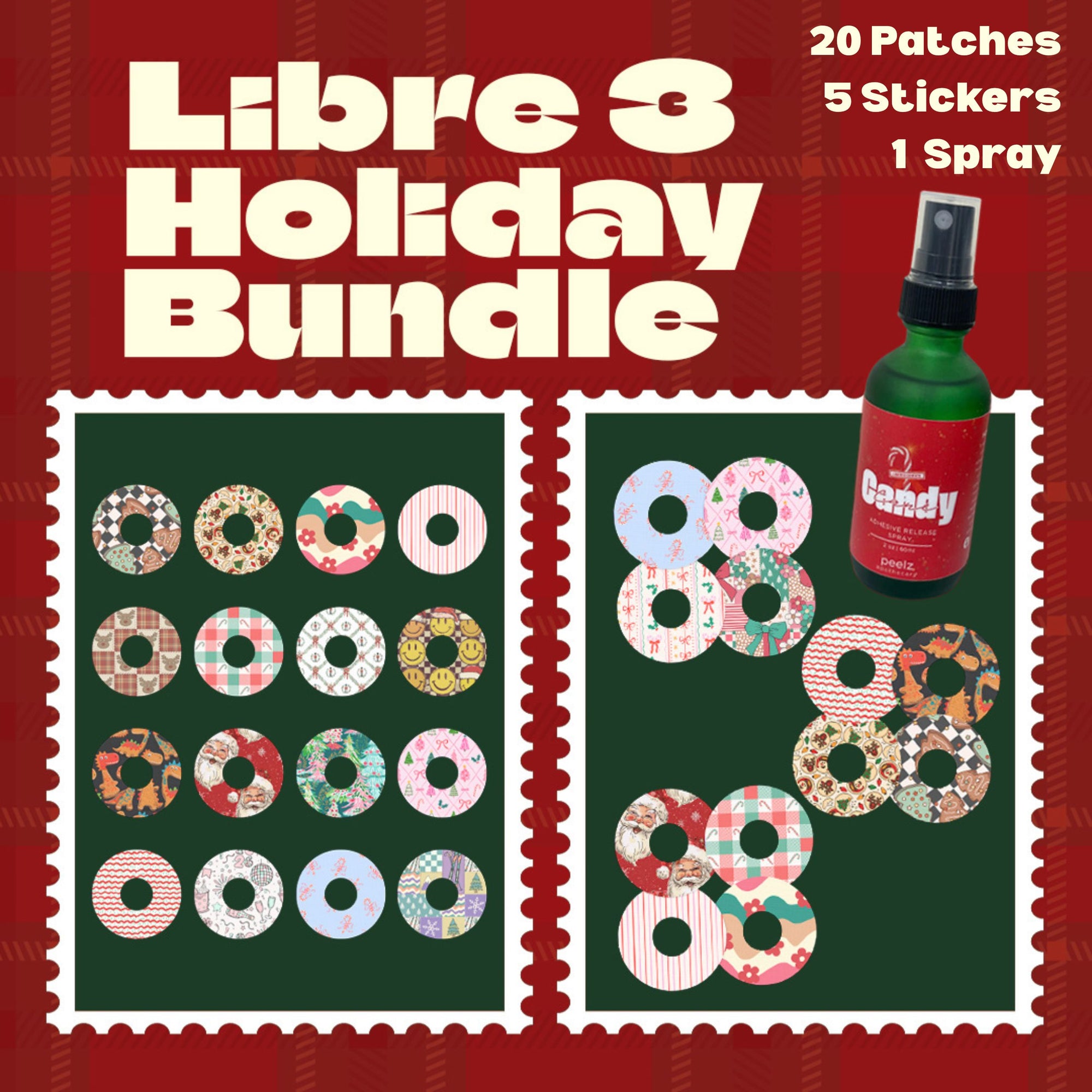 Libre 3 Holiday Essentials (20 Patches + 5 Stickers + 1 Spray)