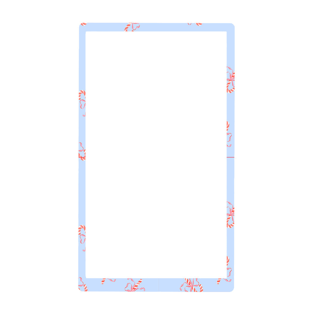 Candy Cane Lane Sticker for the Beta Bionics iLet – Pump Peelz