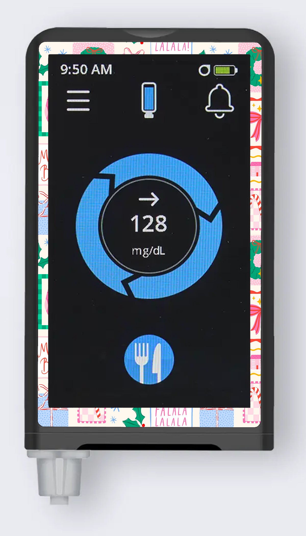 Holiday Greetings Sticker for the Beta Bionics iLet – Pump Peelz