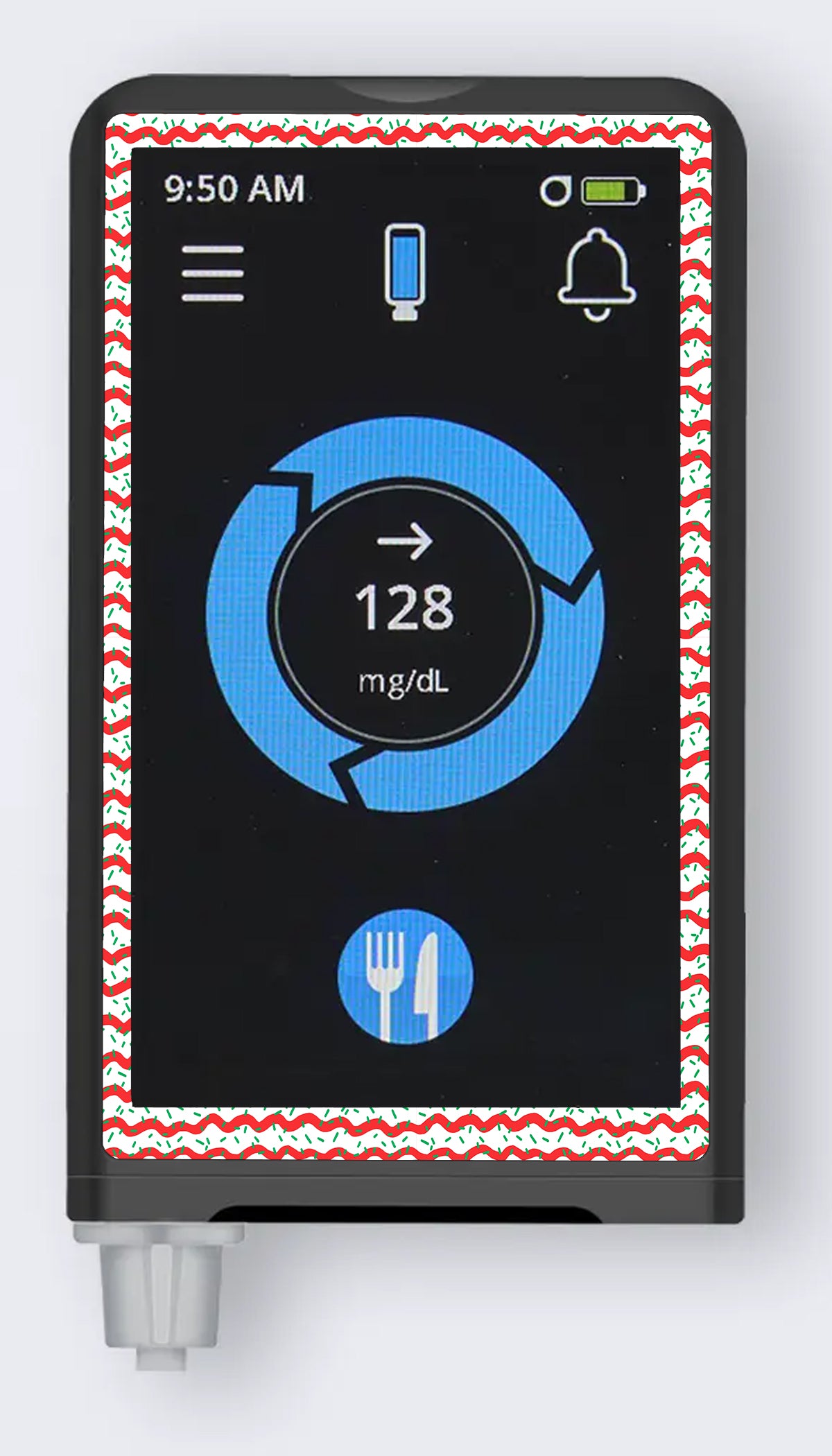 Christmas Icing Sticker for the Beta Bionics iLet – Pump Peelz